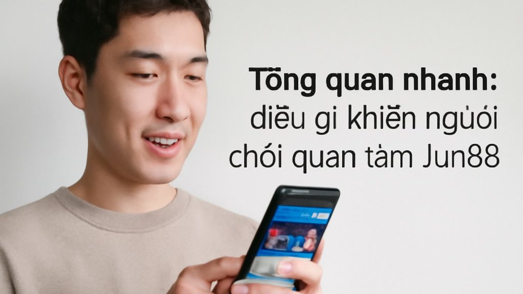 Tổng quan nhanh: điều gì khiến người chơi quan tâm Jun88? Minh họa: Tổng quan nhanh: điều gì khiến người chơi quan tâm Jun88?