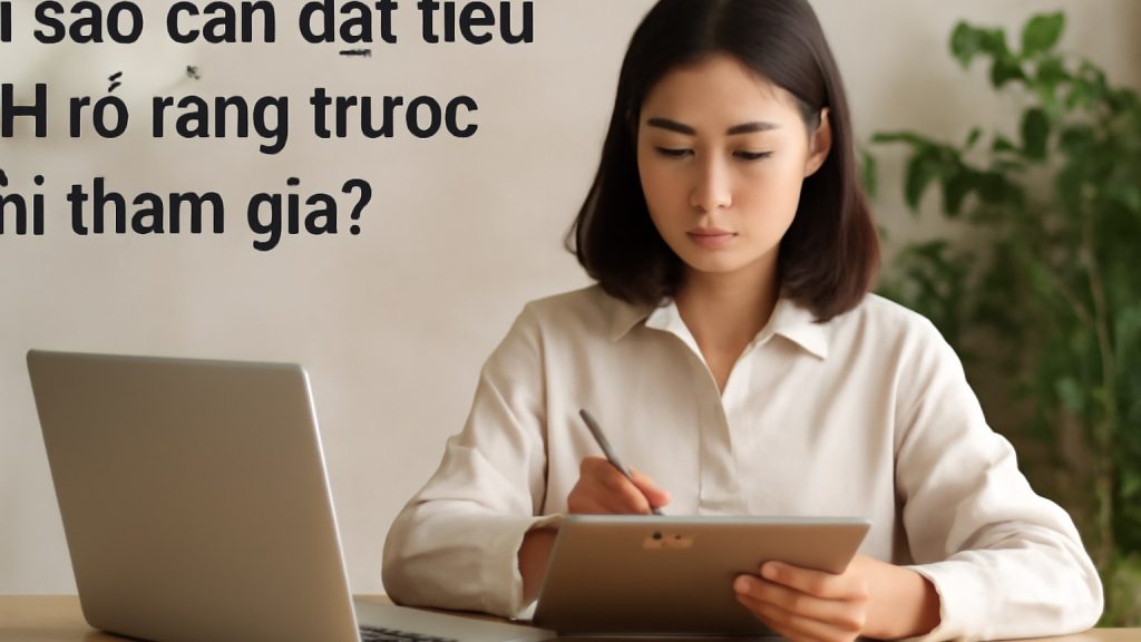 Vì sao cần đặt tiêu chí rõ ràng trước khi tham gia? Minh họa: Vì sao cần đặt tiêu chí rõ ràng trước khi tham gia?